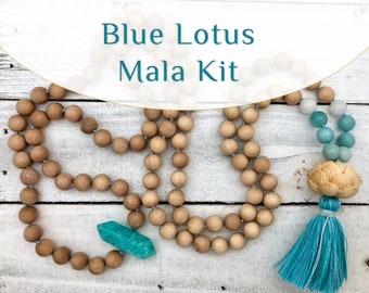 Blue Lotus Mala Kit - make your own high quality mala