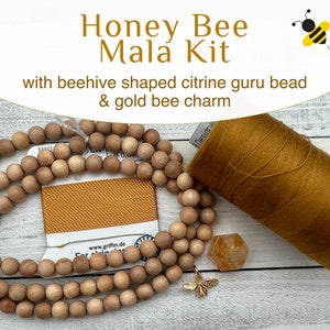 Honey Bee Mala Kit: DIY 108 6mm mala beads