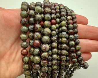 Dragon Blood Jasper Beads