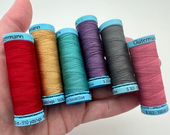 Gutermann Silk Sewing Thread: Thin 30wt, Mala Tassel Thread (110 yds)