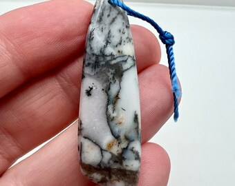 Dendric Agate Pendant, 45mm, 1.8" tall