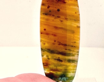 Natural Ocean Jasper Pendant, Side Drilled Natural Stone Focal Bead