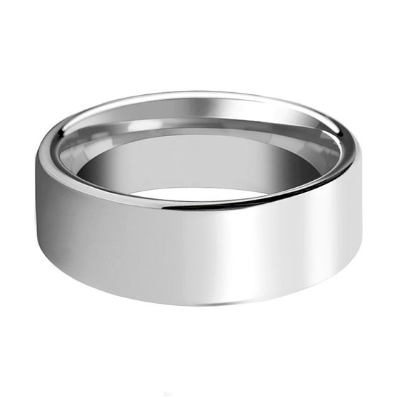 Fede Nuziale In Titanio Spazzolato Per Uomo E Donna, Fede Nuziale In Argento Lucido Per Lui E Per Lei, Regalo Di Anniversario E Compleanno Per Il Marito - Italia - Foto 9