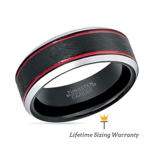 Charcoal Gray Tungsten Ring - Black Tungsten Ring, Beveled Edges Ring, Unique Ring, Unisex Ring, Custom Ring, Classic Ring, Comfort Fit Ring