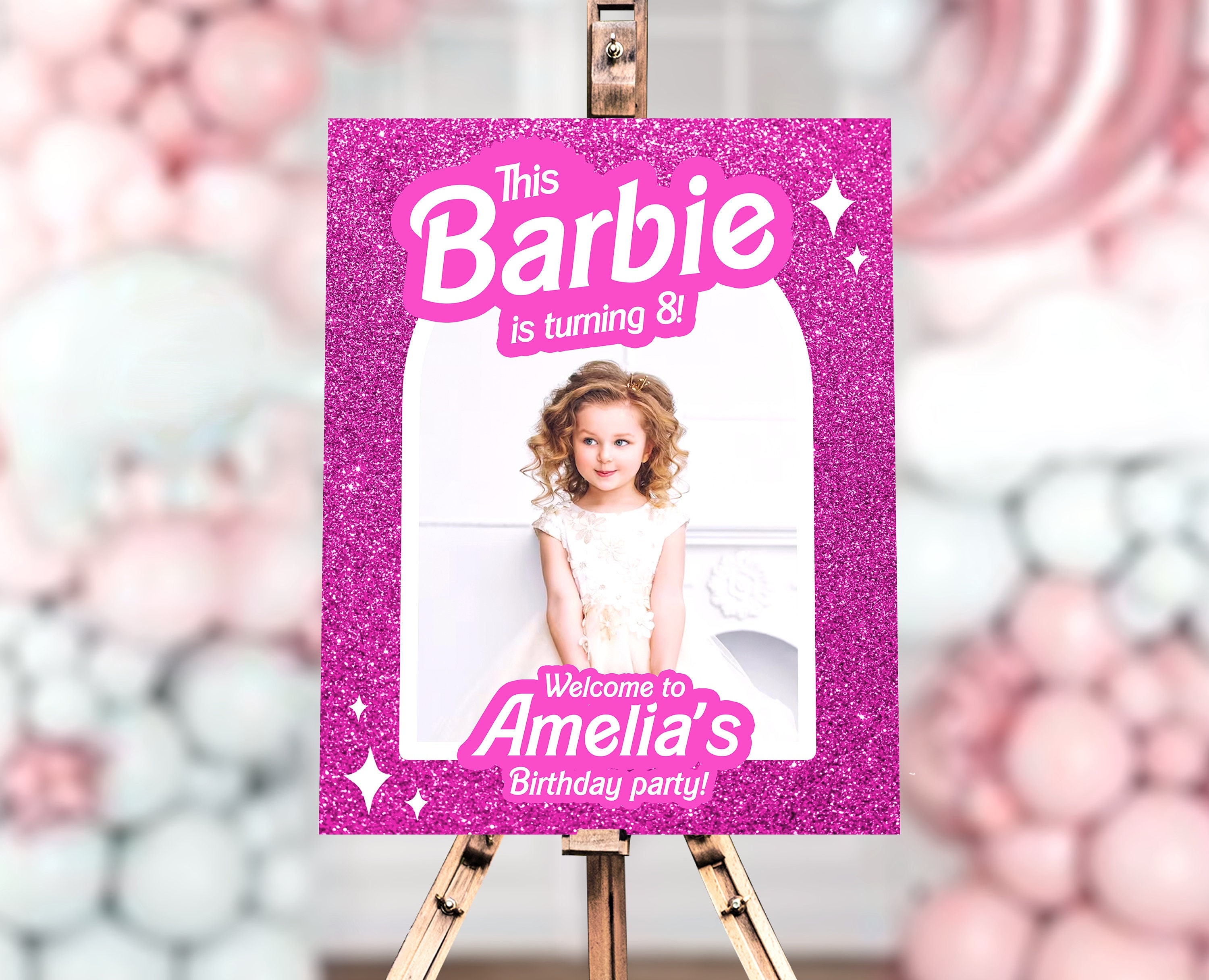 Sagoma Personalizzata per Compleanno Barbie Film – Smart Print