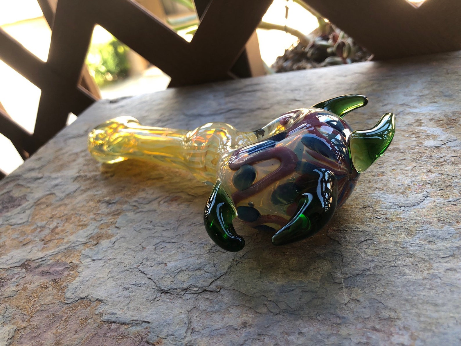 Heavy Glass Smoking Pipe Handmade Pipe Pocket Pipe Glass Etsy