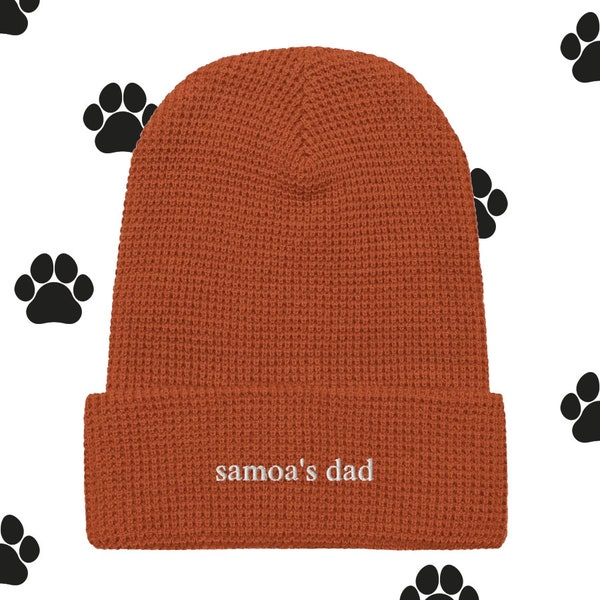 Customizable Dog Mom Waffle Beanie, Dog Mom Hat, Dog Mom, Dog Dad Hat, Beanie Hat, Cat Mom, Cat Dad, Cat Mom Hat, Customizable Hat