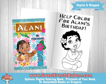 Baby Moana Coloring With Photos Etsy Baby Moana Coloring With Photos Etsy