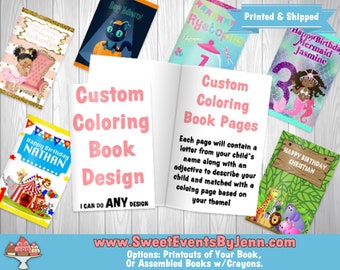 Download Custom Coloring Book Etsy