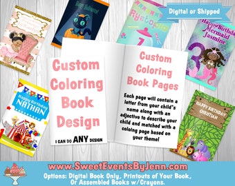 Download Personalized Coloring Book Etsy