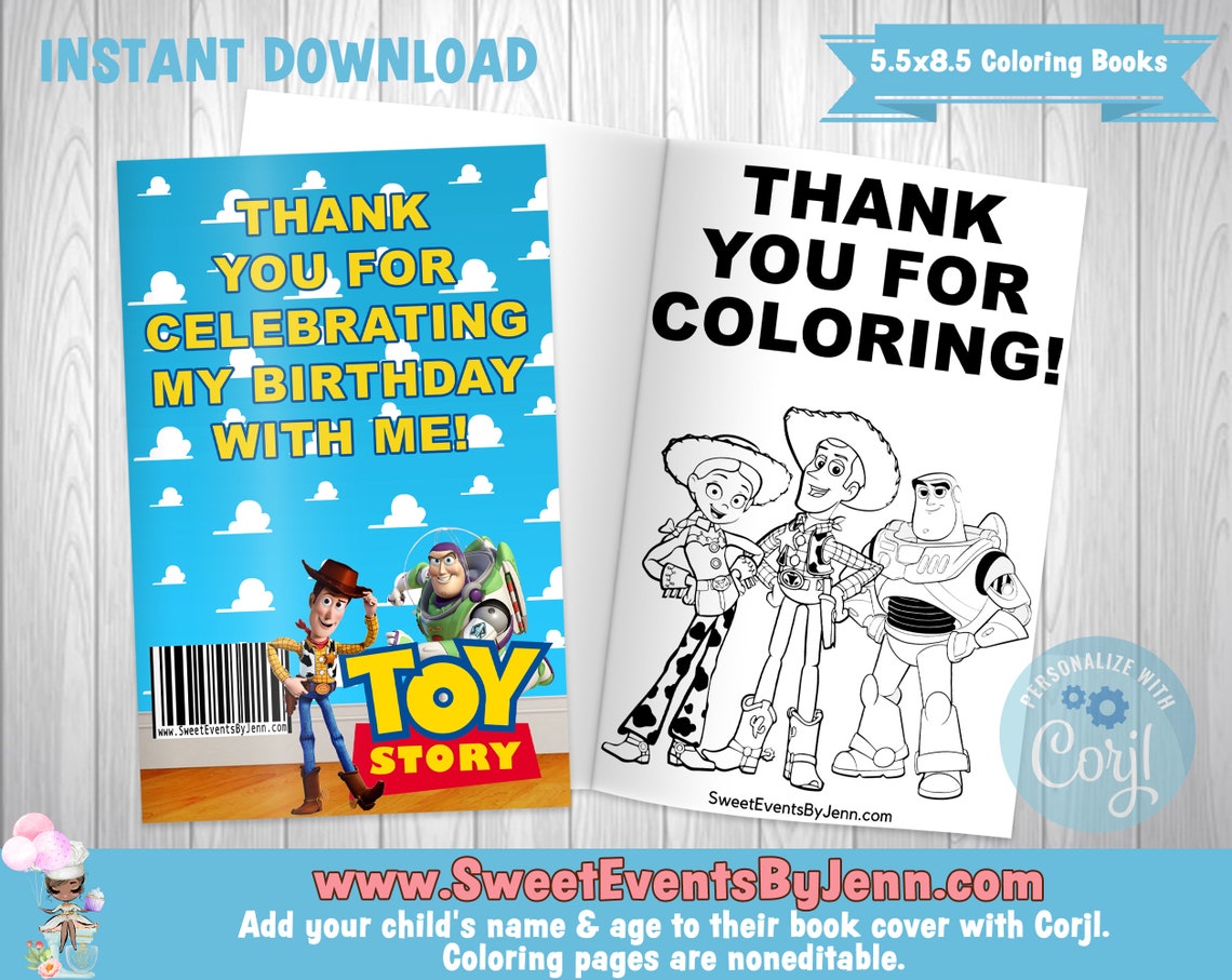 2nd Birthday Custom Coloring Book Printable Coloring Book - Etsy