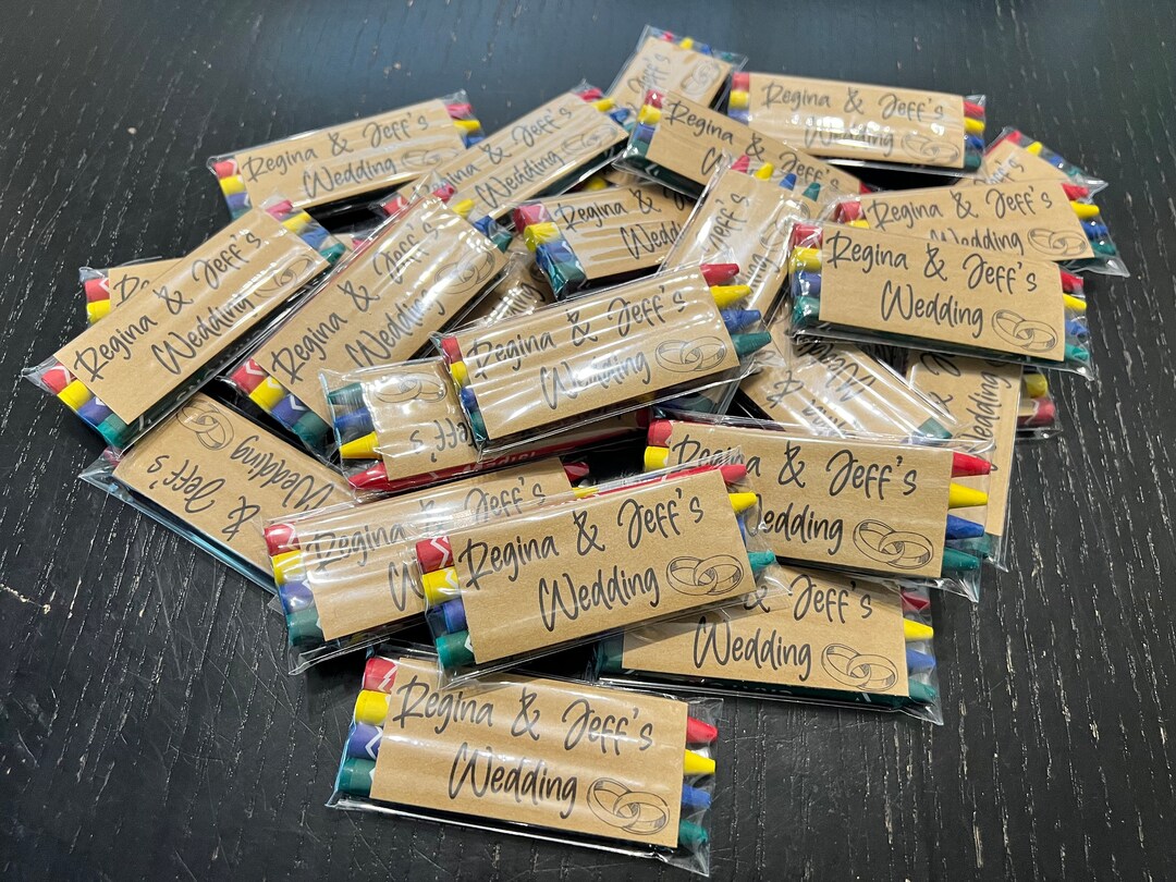 Wedding Crayon Packs Wedding Party Favors Bulk Wedding Crayons Make