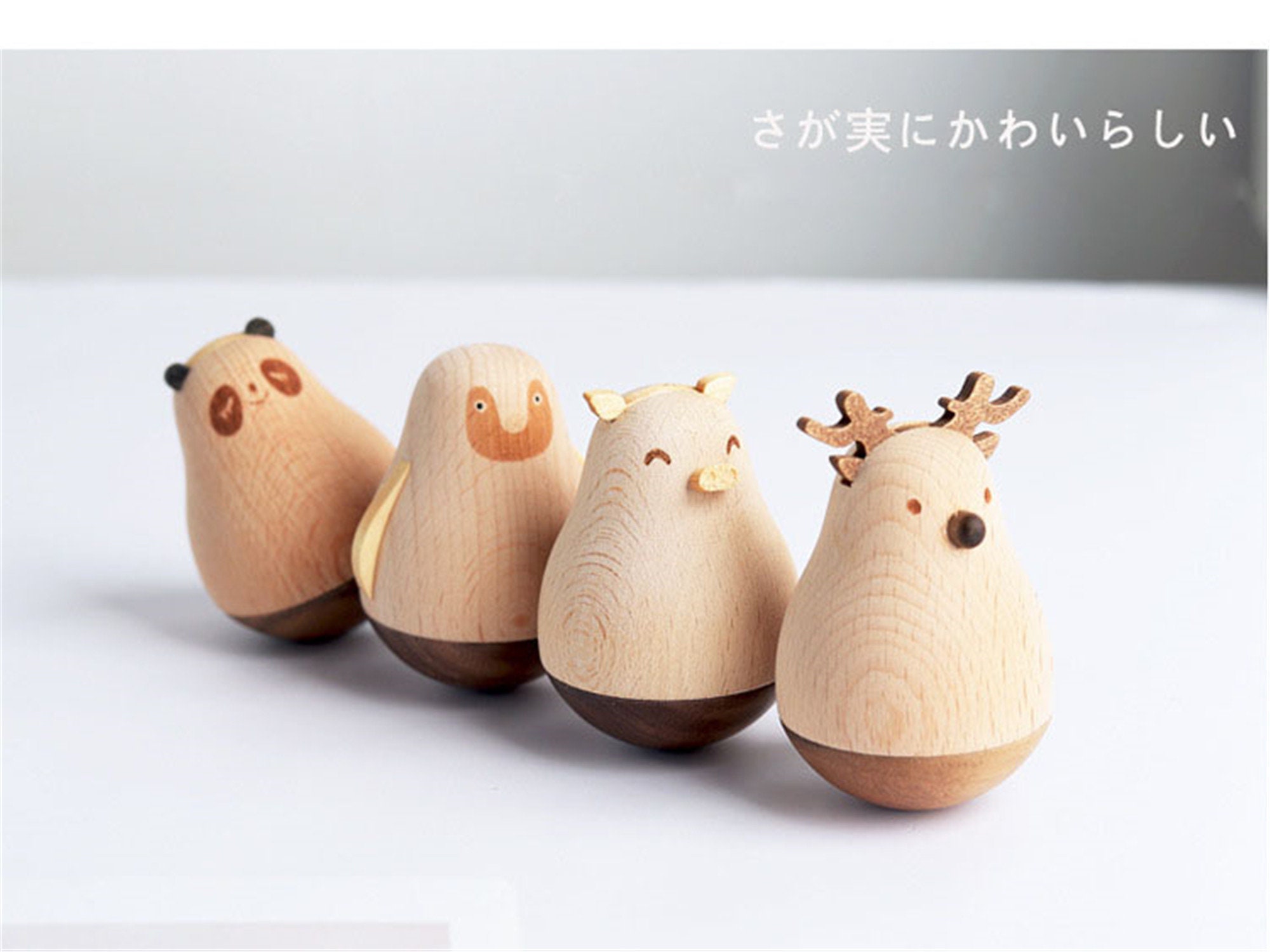 Qianly Mini Tumbler Toy Doll Tumbler Baby Toy Gifts Resin Statue Table  Centerpieces Cartoon Animal Tumbler Toy Cute Tumbler Desktop Decoration,  Deer