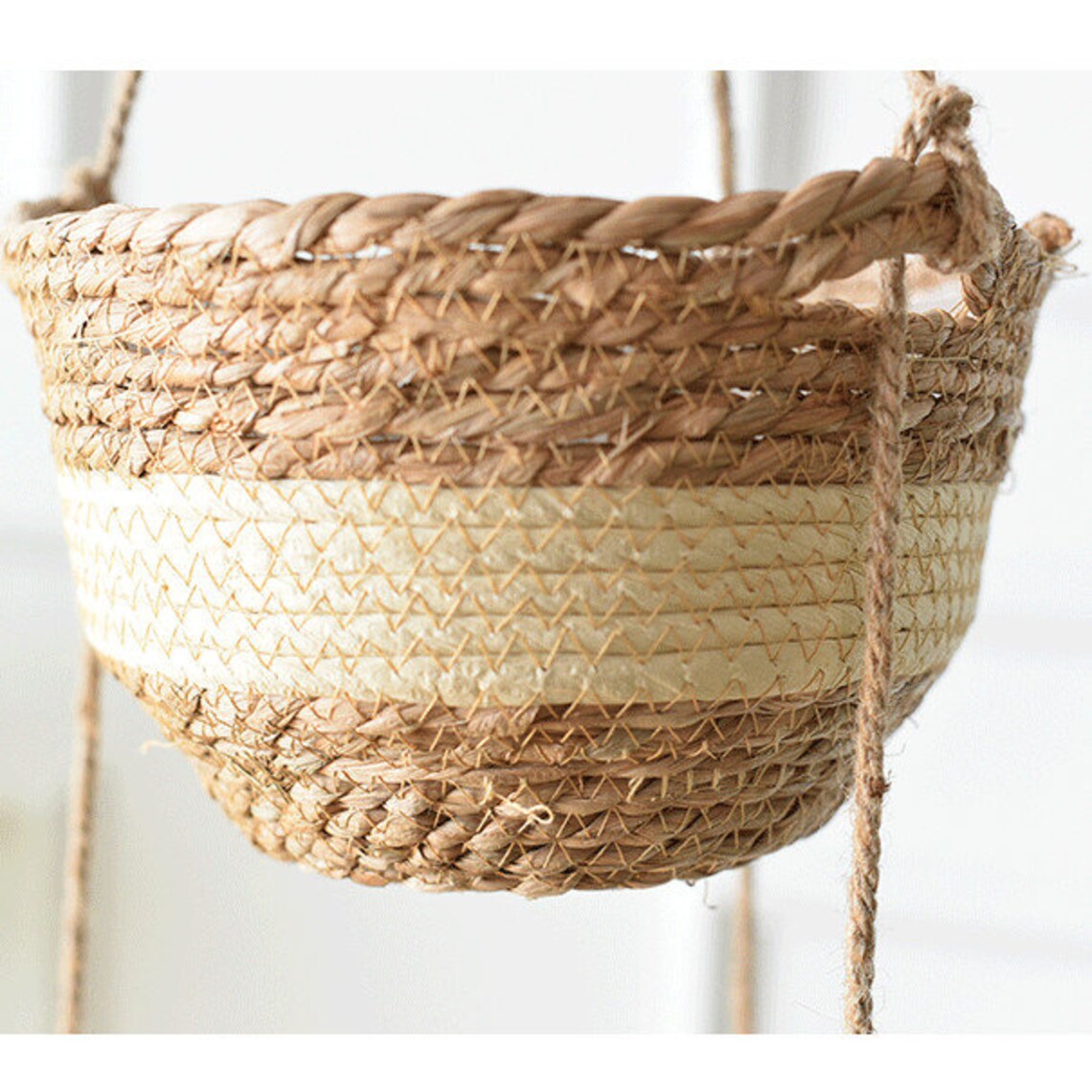 Double Straw Plant Hanger Handmade Decorative Plant Pots Etsy New Zealand