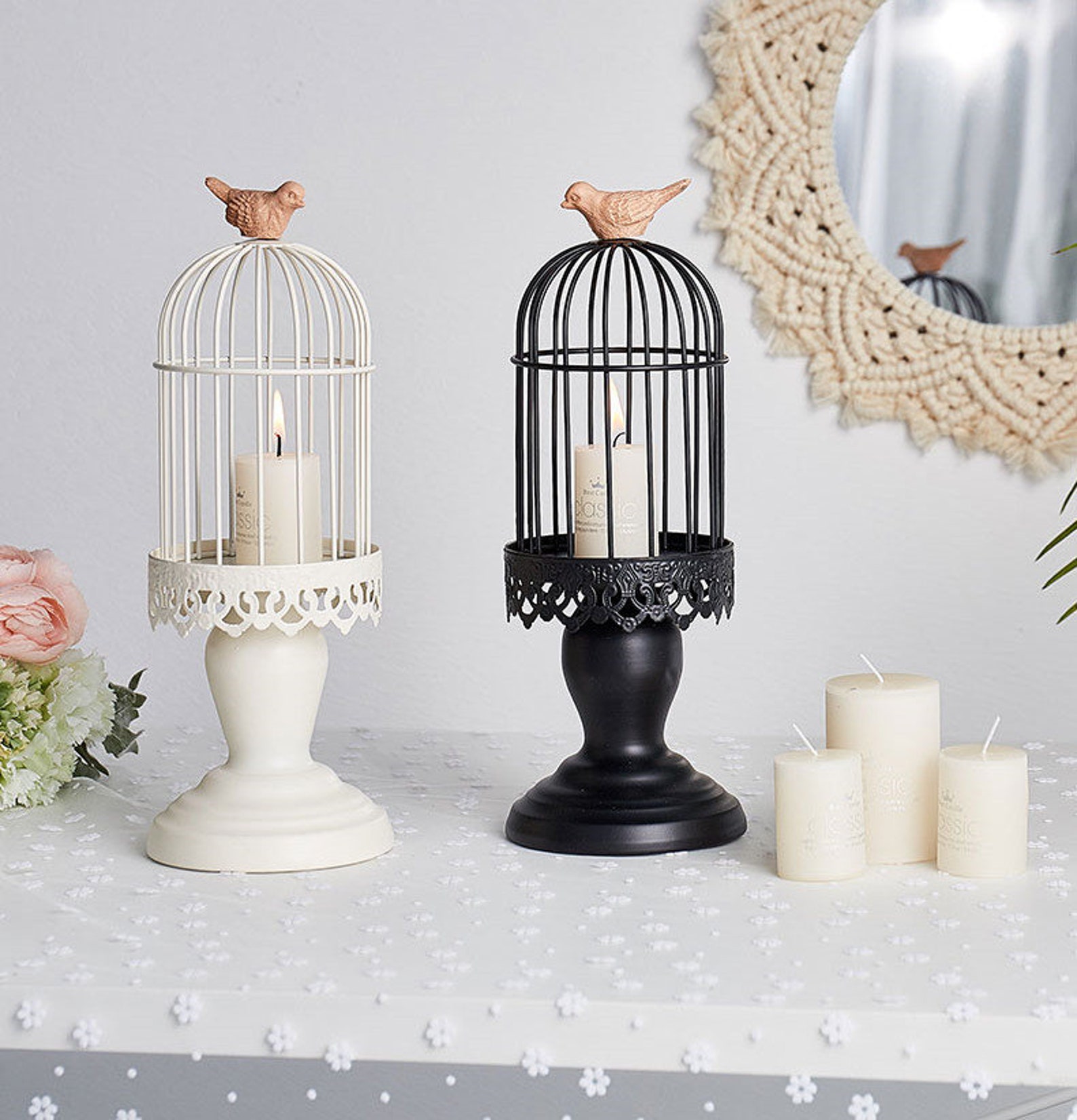Iron Birdcage Scented Candle Holder Candlestick Holders for Etsy