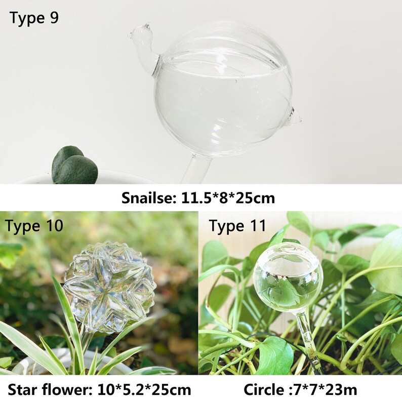 Indoor Plant Glass Watering Globes Self Watering Automatic Etsy UK