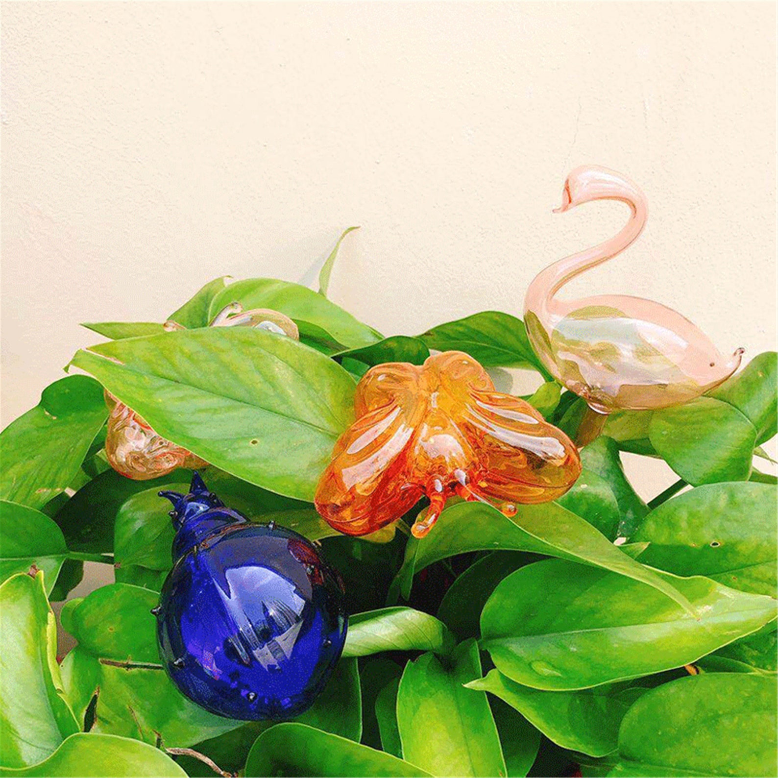 Indoor Plant Glass Watering Globes Self Watering Automatic Etsy UK