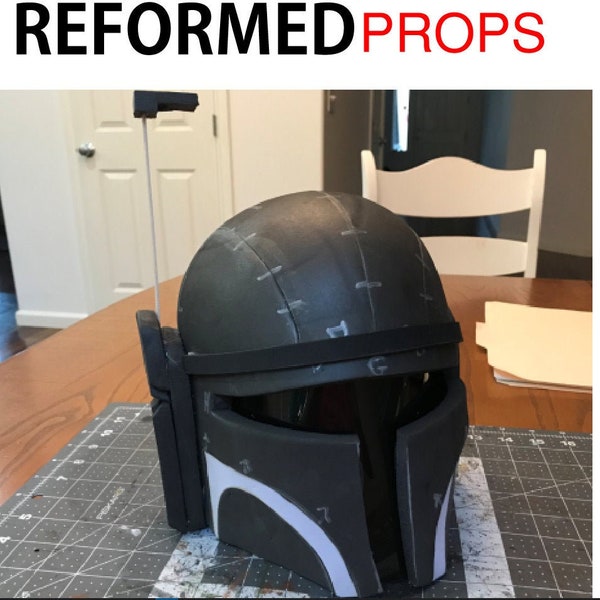 Helmet Template Only, Child Size, Eva foam, Mandolorian, diy, Star Wars, Costume, Halloween, Cosplay