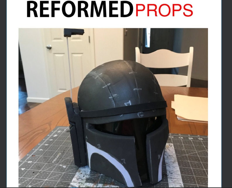 Helmet Template Only, Child Size, Eva Foam, Mandolorian, Diy, Star Wars, Costume, Halloween