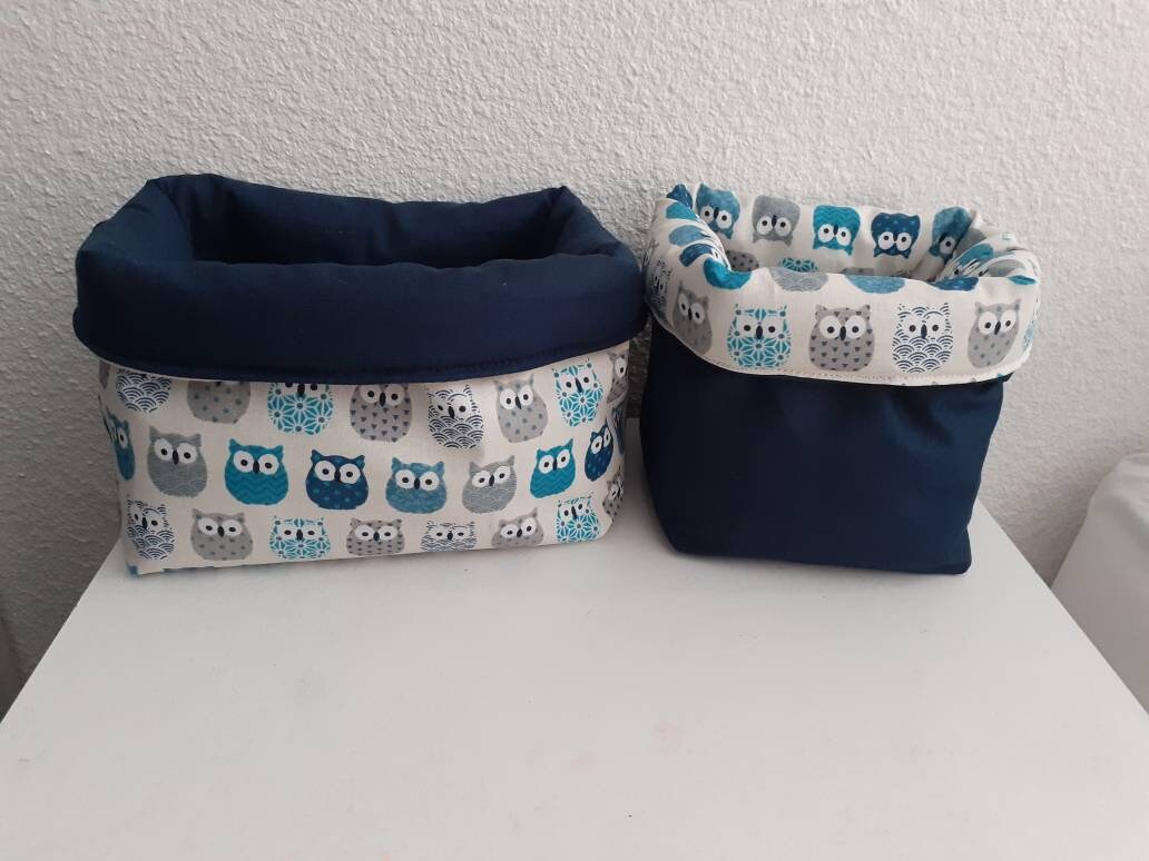 Lot de 2 Panières Molletonnées