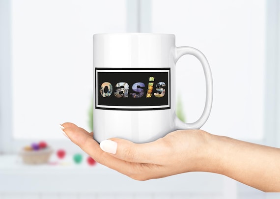 Oasis Mug 15oz Ceramic Mug Coffee Mug Gifts For Music Lover  US SHOPPERS--NO Extra Duty or Tariff Fees