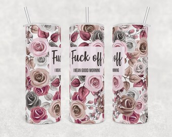 Vete a la mierda, quiero decir Buenos días Vaso con palabrotas Vaso COMPRADORES ESTADOUNIDENSES - SIN aranceles ni tasas adicionales