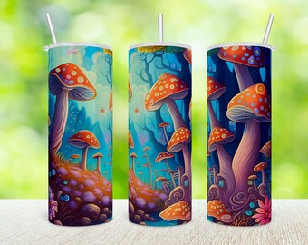Vaso de hongo Vaso de acero inoxidable / Vaso personalizado / Vaso personalizado COMPRADORES DE EE. UU. - SIN aranceles ni tarifas adicionales