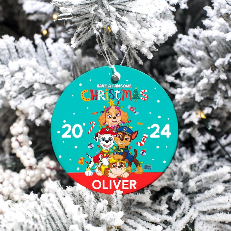 Paw Patrol Christmas Ornament - Etsy