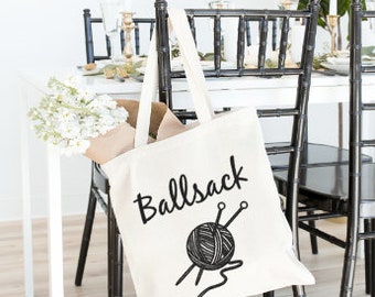 Ballsack Knitters Tote bag