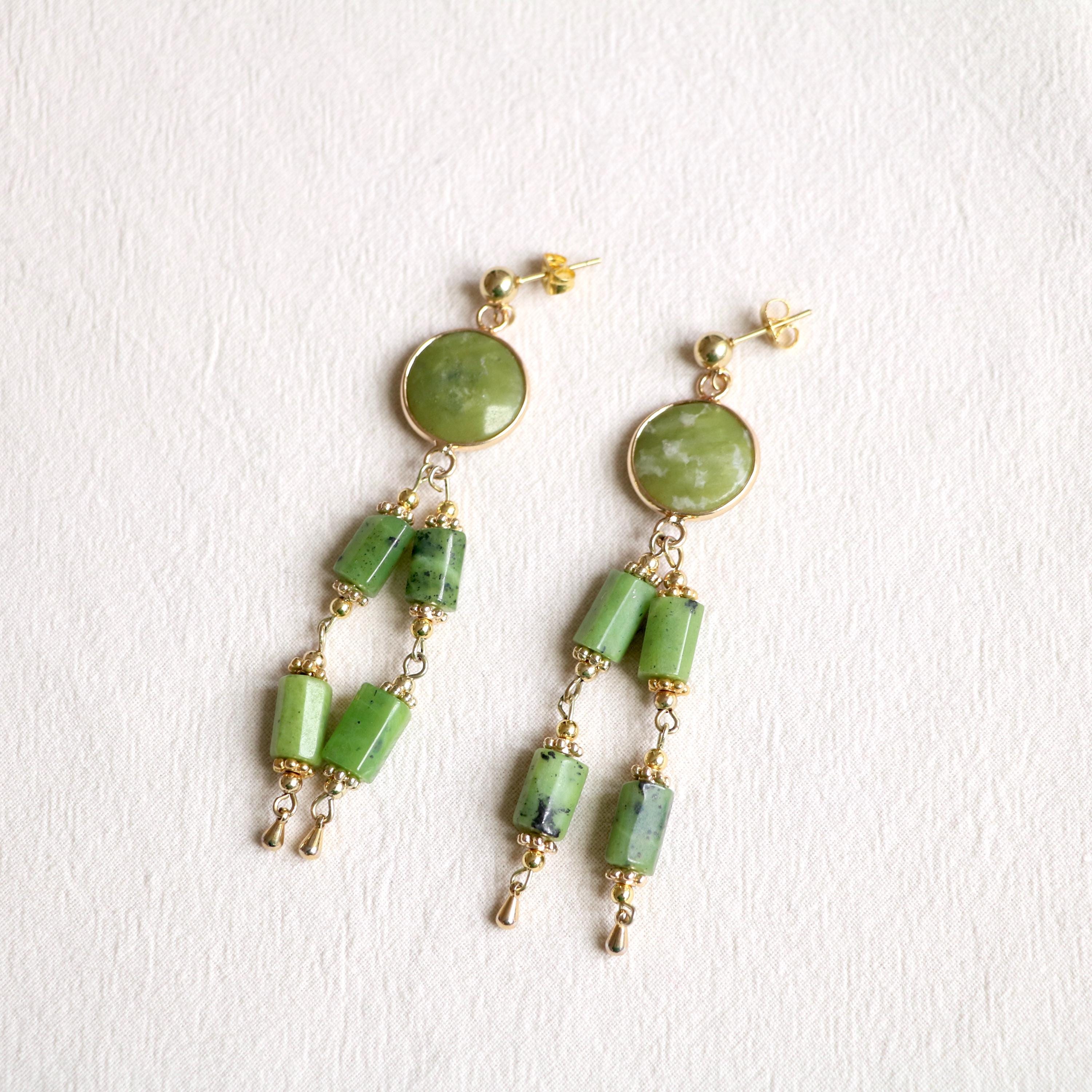 Boucles D'oreilles Yumi Perles Baroques Et Diamants Design Carré En Or Jaune 10k