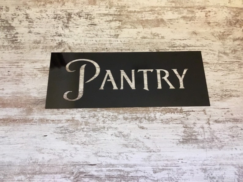 Pantry Sign Pantry Door Sign Farmhouse Metal Pantry Sign Etsy
