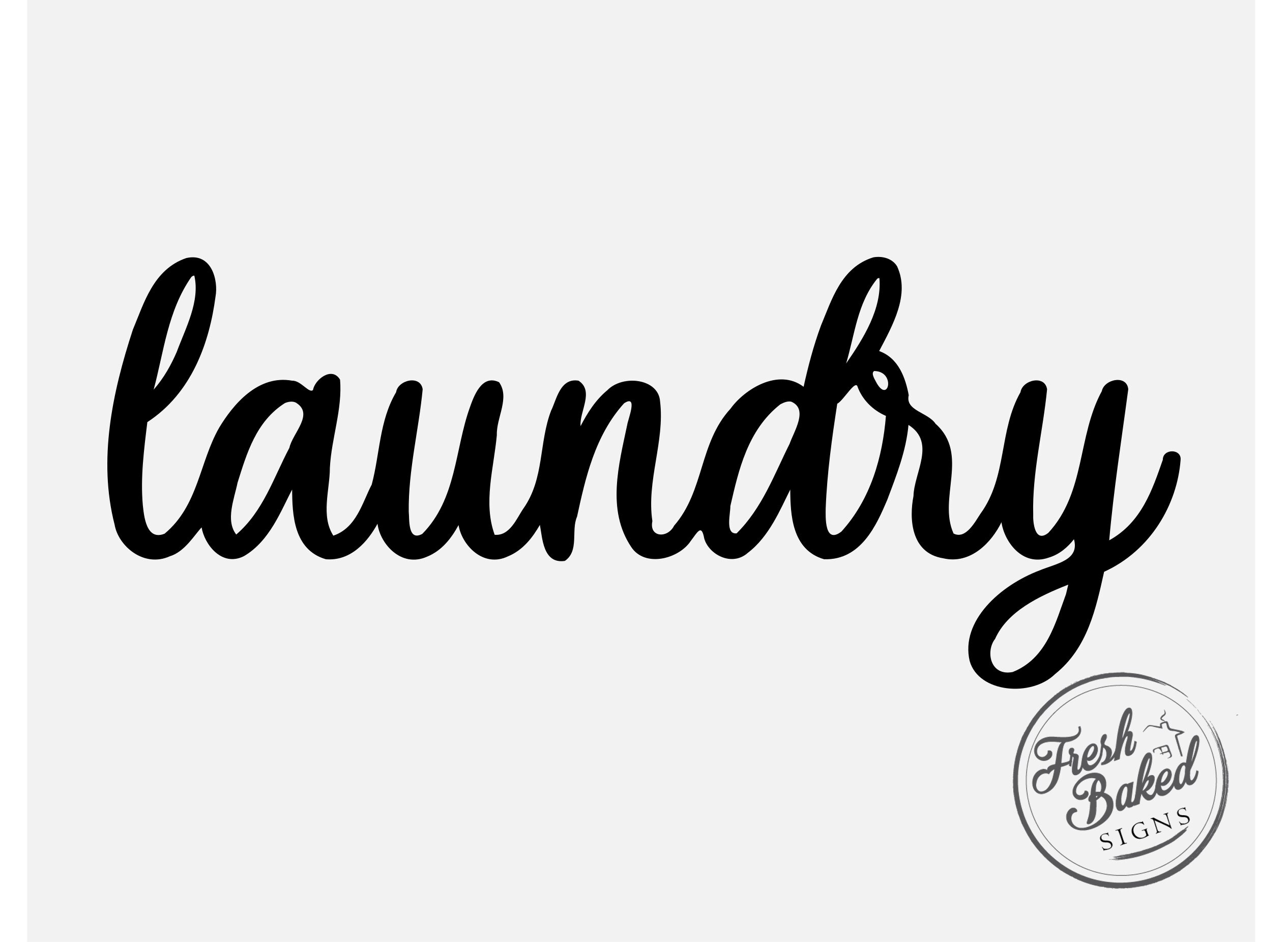 Large Laundry Sign Laundry metal word Farmhouse style | Etsy