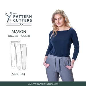 Jogger trouser PDF pattern, Mason jogger trouser