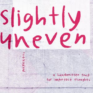 Något ojämnt, rörigt handskrivet typsnitt, udda manustypsnitt, ofullständig handstil, indiezine, grunge-varumärkestypsnitt