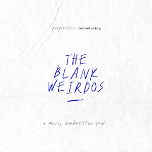Einzigartige Messy Handgeschriebene Schrift Bio-Tintenstift Schrift unperfekte handgeschriebene Grunge Alternative Die leeren Verrückten für kreative Projekte