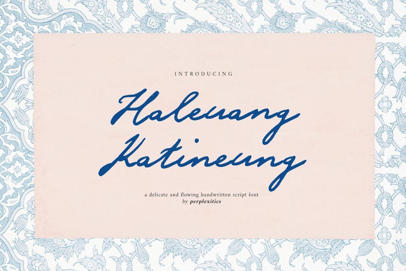 Delicate Cursive Handwritten Cursive Font Delicate Script Font for Wedding Invitation ...