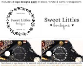 Simple Sweet Logo Set - 2 Coordinating Logos with Social Media Profile Images Web Print Watermark Files See Listing for Details