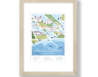 Santa Barbara Illustrated Map