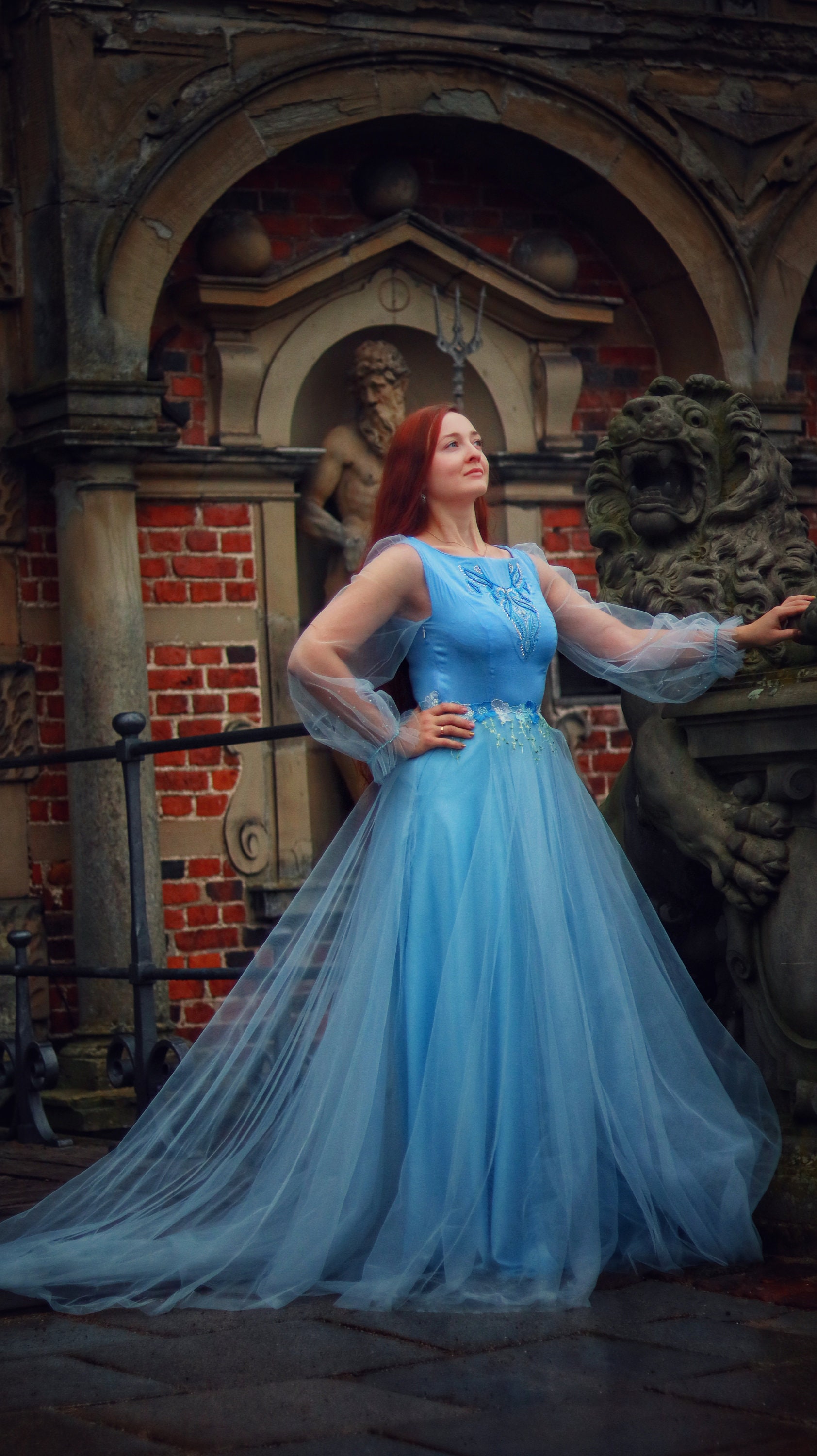 Blue Cinderella Maxi Dress 