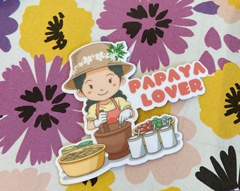 Papaya Lover sticker