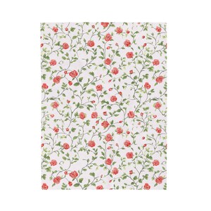 Floral Romantische Rose Plüsch Decke | Gemütliche feminine Kokette Bettwäsche | Cottagecore Wohnkultur Geschenk für Sie, Romantische Decke, Botanischer Überwurf