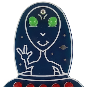 We Come In Peace! soldering badge kit