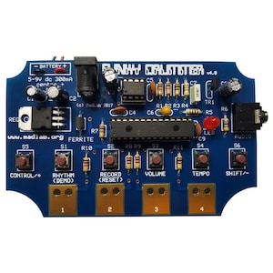 Funky Drummer DIY drum machine soldering kit