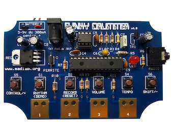 Funky Drummer DIY drum machine soldering kit