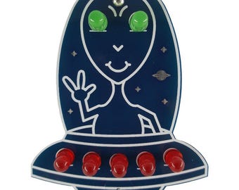 We Come In Peace! soldering badge kit