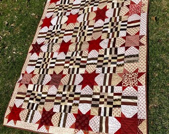 Stars, Bars and Stripes Decorative Quilted Throw