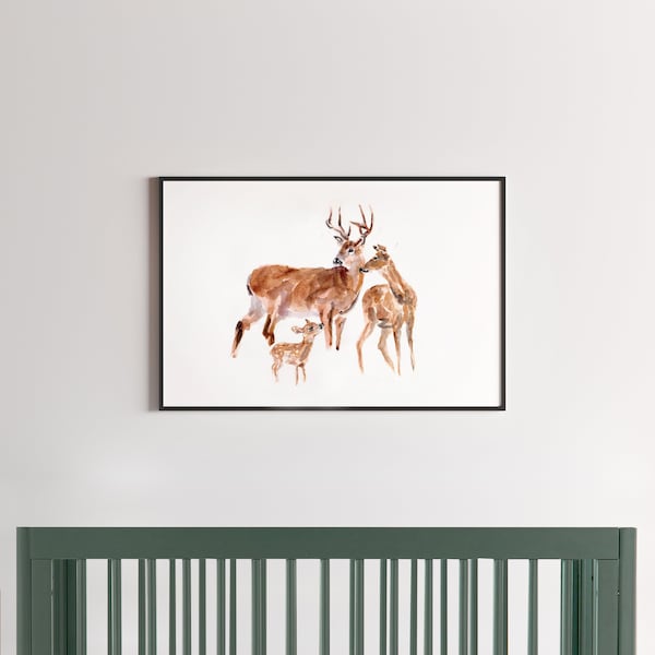 Deer Nursery Decor Etsy