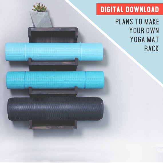 Plans Yoga Mat Rack Woodworking Plans Make Your Own Etsy