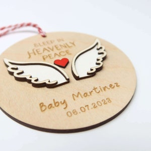 Sleep In Heavenly Peace Ornament, Personalized Infant Loss Ornament