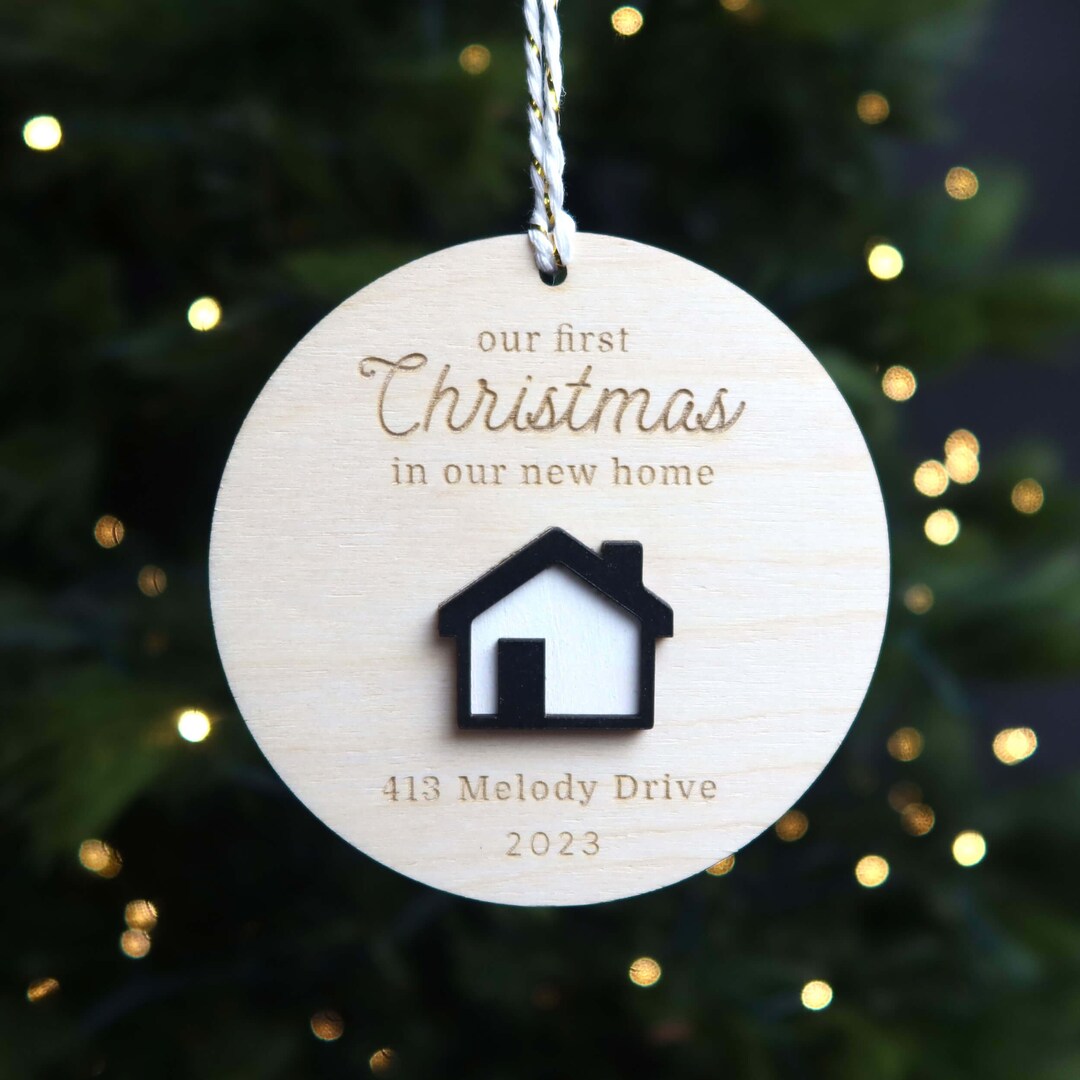 Personalized New House Ornament 2024, First Christmas in New Home